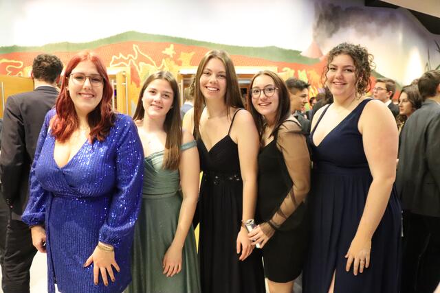 Selina, Lea, Hanna, Katharina und Ines (v.l.) feierten gemeinsam.