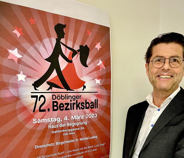 Der 72. Döblinger Bezirksball kehrt zurück. Neuer Ballvater ist Franz Rath (SPÖ). | Foto: z. V. g.