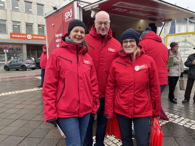 SPÖ: Kerstin Suchan-Mayr, Helmut Novak und Ulrike Königsberger-Ludwig.