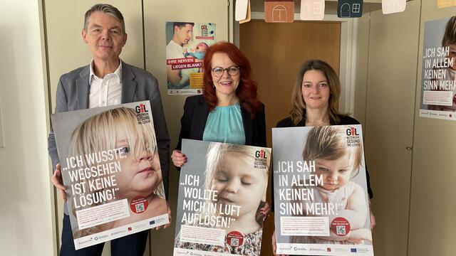 RK-Tirol-GF Thomas Wegmayr, LR Cornelia Hagele, GiL-Landesleiterin Sandra Aufhammer