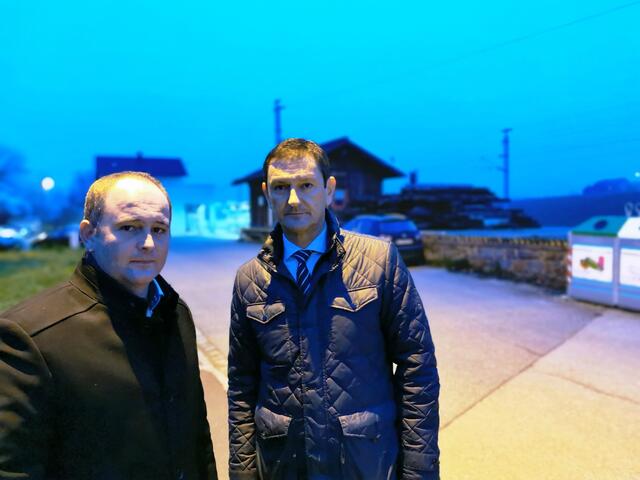 Kematens Bürgermeister Markus Stadlbauer und Piberbachs Bürgermeister Markus Mitterbaur (beide ÖVP); | Foto: Gemeinde Kematen