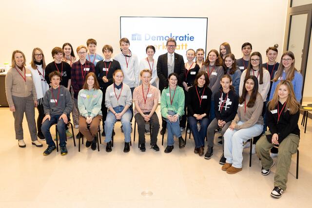 Das BG/BRG war auf Besuch im Parlament. | Foto: BG/BRG Tulln