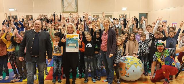 Die Schülerinnen und Schüler der Volksschule Bad Hofgastein haben 13.832 Klimameilen gesammelt. | Foto: Klimabündnis
