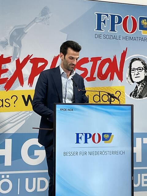 FPÖ NIederösterreich Obmann Udo Landbauer will Johanna Mikl-Leitner fix nicht mehr zur Landeschefin wählen.