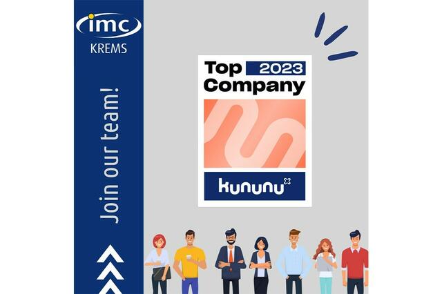 IMC KREMS freut sich über die gute Bewertung. | Foto: IMC