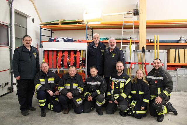 Jochen Miniböck, Markus Mayrhofer, Stefan Steinbrunner, Florian Hahn, Erich Dangl, Friedrich Bauer, Dominik Krenn, Denise Schrenk und Ferdinand Strondl (v.l.). | Foto: SB Elena Müllner