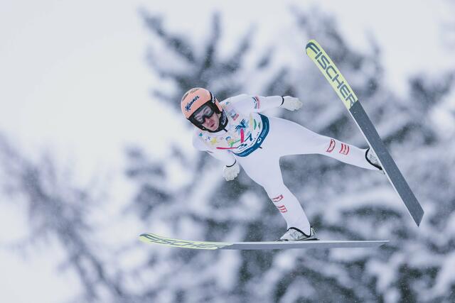 Starke Leistung am Kulm: Stefan Kraft flog auf Platz zwei. | Foto: JFK / EXPA / picturedesk.com 