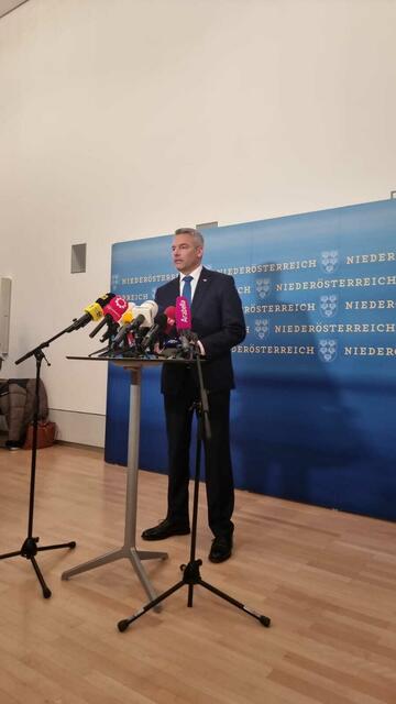Bundeskanzler Karl Nehammer über die NÖ Landtagswahlen 2023.