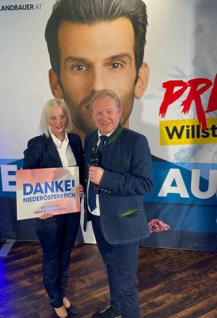Peter Gerstner, FPÖ, bedankt sich bei seinen Wählerinnen und Wählern. | Foto: FPÖ NÖ
