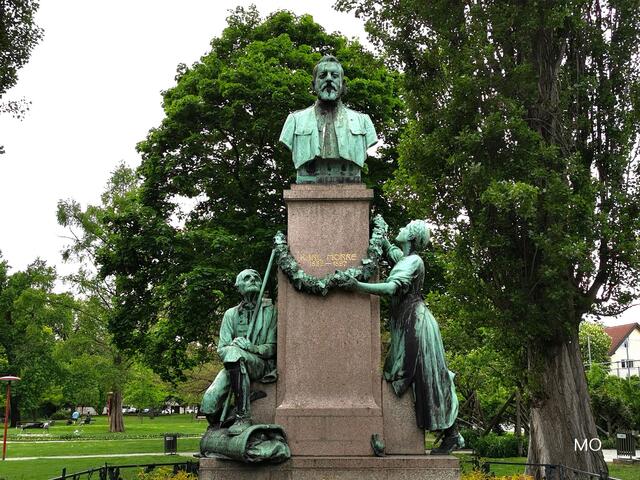 Karl Morre Statue, Volksgarten, Graz