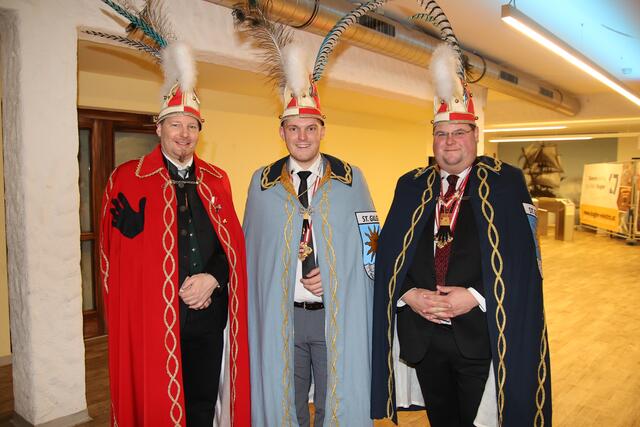 "Präsi`s": Fabian Kogler, Christopher Fischer, Georg Luger.