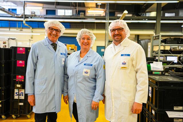 Bei der Tour des Wirtschaftsbundes: Wirtschaftsbund-Dir. Josef Herk in der Produktion bei SVI in Deutschlandsberg | Foto: WB DL
