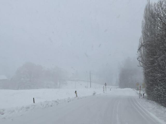 Vorsicht sollte auf den Schneefahrbahnen herrschen. Auch die Sicht ist nicht überall gut. | Foto: Weymayer