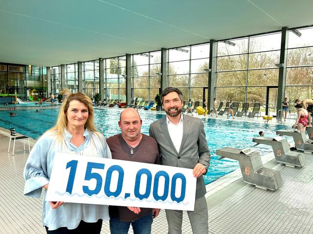 Sportreferentin Tanja Grander, Betriebsleiter Oliver Baumann und Bürgermeister Peter Schobesberger. | Foto: Peter Schobesberger