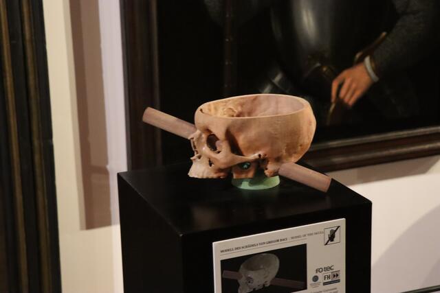 Das Rätsel um den ungarischen Edelmann Gregor Baci wurde gelöst. Im Bild: ein 3D-Modell der Kopfverletzung. 