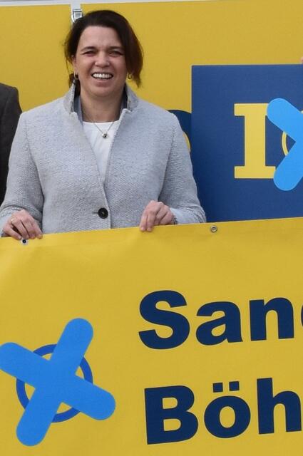 Sandra Böhmwalder beim VP-Wahlkampfauftakt im Jänner in Hainfeld. | Foto: Borsdorf
