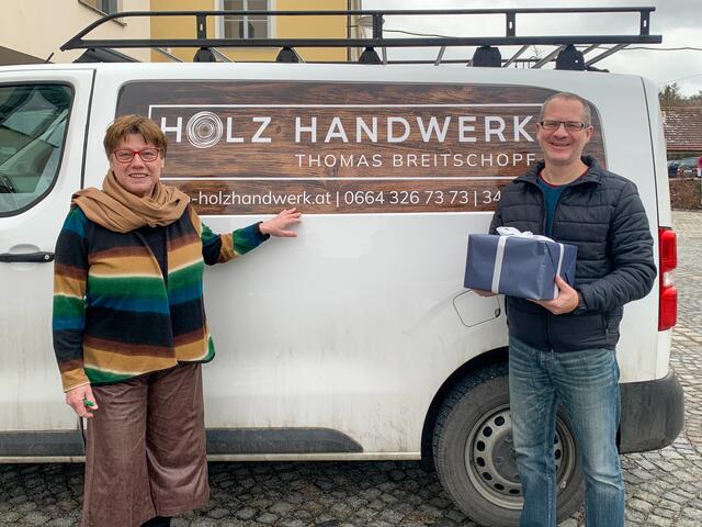 Josefa Geiger,  Ing. Thomas Breitschopf. | Foto: Gemeinde Sieghartskirchen