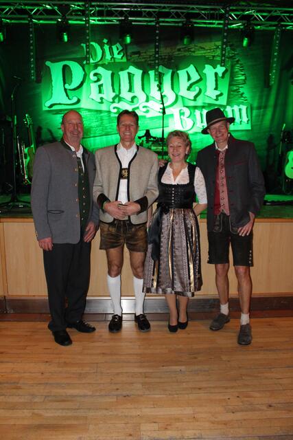 Gründungsmitglieder der Senseler: Josef Moser, Gerhard Marko, Christine Frischmann, Markus Schmid