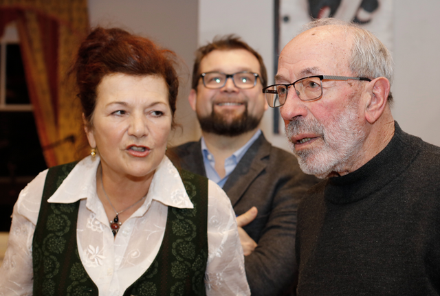 Silvia Huber, Andreas Danner im Gespräch mit Franz Huber | Foto: Siegfried Gallhofer