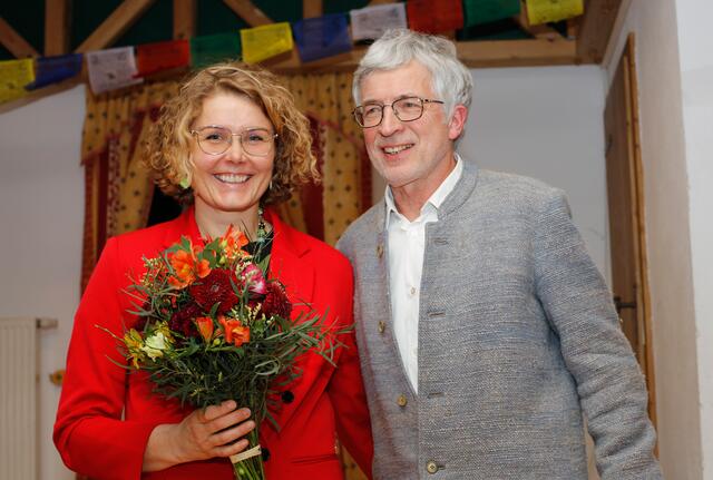 Gundi Jungmeier mit Dr. Ewald Huber, Sohn von Franz Huber | Foto: Siegfried Gallhofer