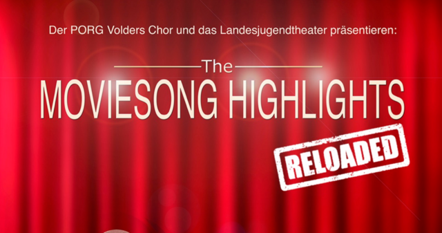Die tolls­ten Movie­songs von Schü­le­rIn­nen des PORG Vol­ders darge­bo­ten, brin­gen die Büh­ne des Lan­des­ju­gend­thea­ters im Febru­ar und März 2023 erneut zum Beben!  | Foto: Screenshot