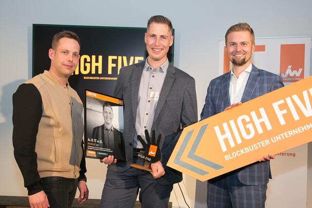 Marco Milani, Alexander Stürmer und Michael Wimmer (v. l.). | Foto: Junge Wirtschaft OÖ