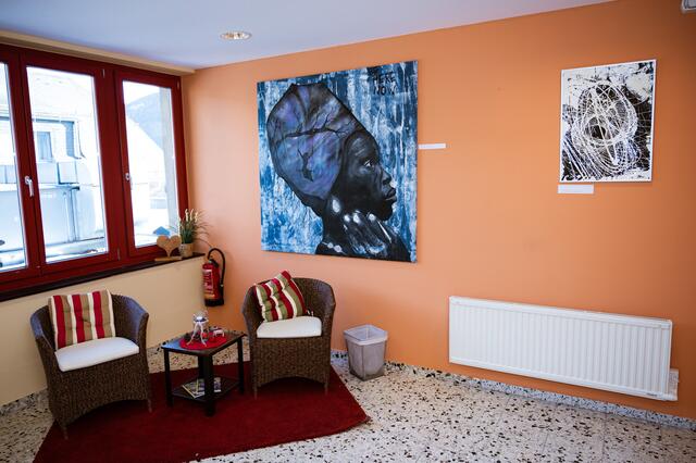 Bei der Vernissage zur Ausstellung von Josef Maier, am 27. Jänner 2023, ins "Jufa Hotel Lungau" in St. Michael. | Foto: (c) Josef Maier