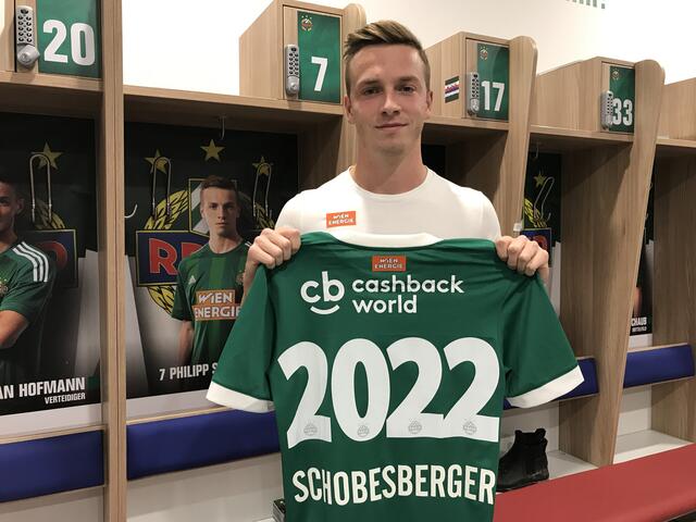 Ende 2022 endete der gemeinsame Weg von Philipp Schobesberger und dem SK Rapid. Künftig kickt der gebürtige Linzer für den ASKÖ Oedt in der ÖO-Liga. | Foto: SK Rapid