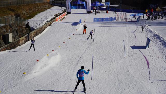 Das Stadion in Bischofshofen bot die ideale Kulisse für den "Run 4 Fun on Snow". | Foto: Felix Hallinger