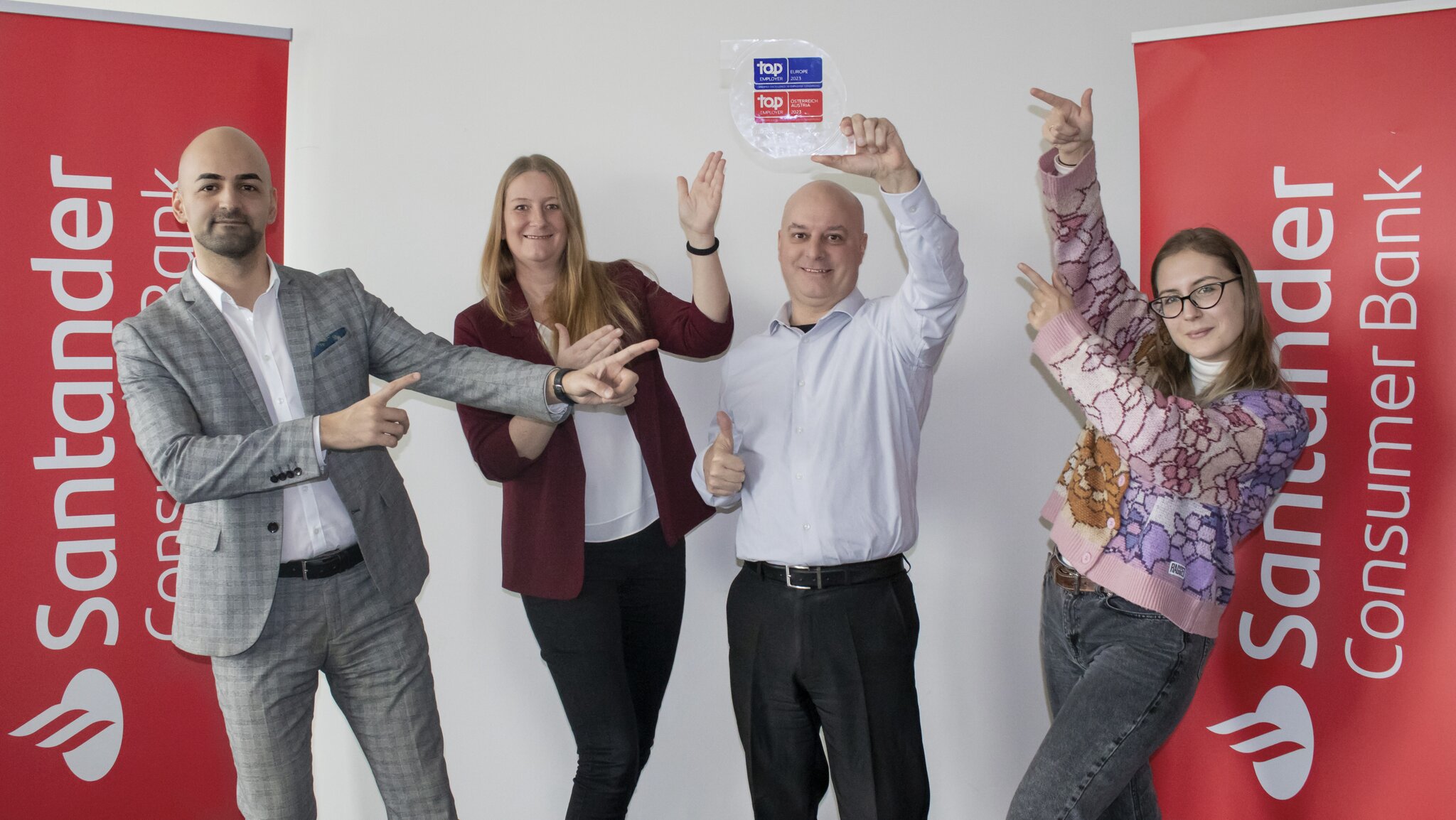 Meidling Santander Bank für gute Arbeitsbedingungen