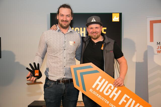 Michael Forster mit Bededikt Pointner, JW Ried. | Foto: Junge Wirtschaft 