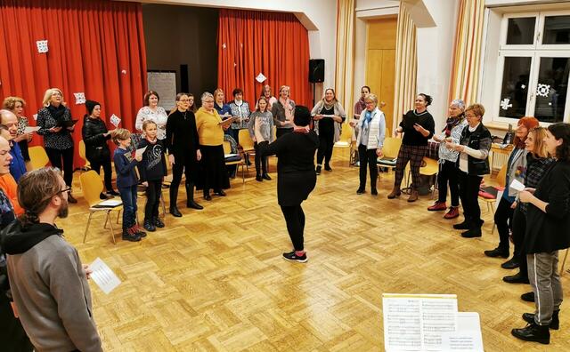 Der neue Chor in Villach hat bereits einige Mitglieder, neue werden immer gerne aufgenommen. 