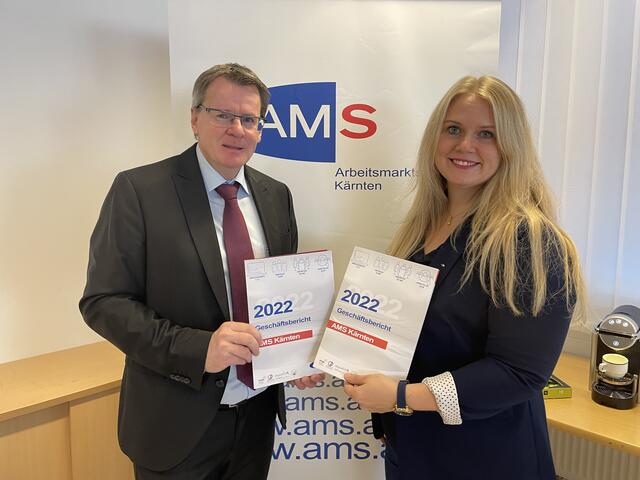 AMS-Chef Peter Wedenig und Vize-Direktorin Melanie Jann | Foto: RegionalMedien