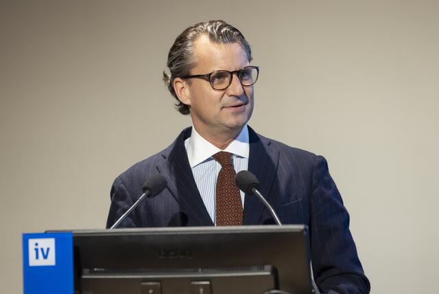 IV-Salzburg-Präsident Peter Unterkofler bei seiner Begrüßungsrede | Foto: IV-Salzburg/Kolarik