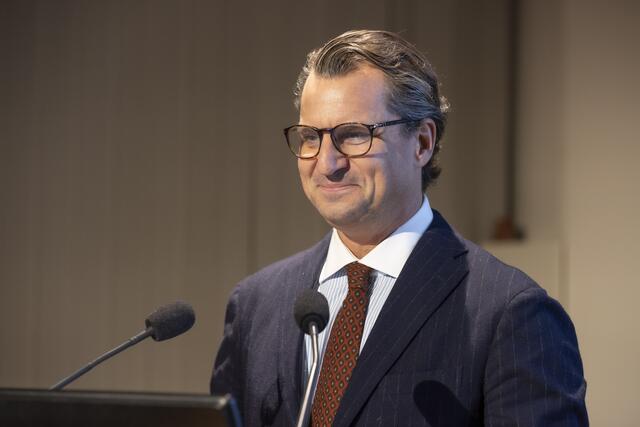 IV-Salzburg-Präsident Peter Unterkofler bei seiner Begrüßungsrede | Foto: IV-Salzburg/Kolarik