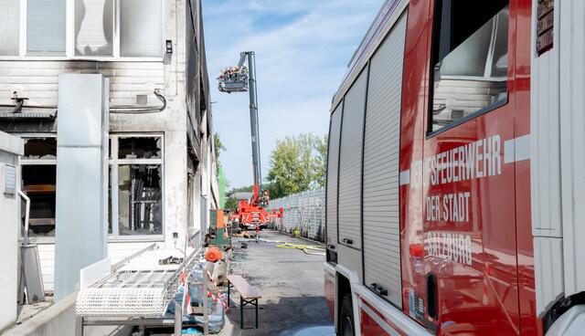 Feuerwehr im Einsatz.
 | Foto: Magistrat Salzburg/Killer