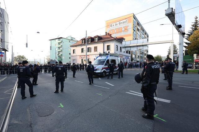 Begegnungen zwischen Sturm und Rapid werden sowohl in Wien als auch in Graz als Risikospiele eingestuft. | Foto: GEPA