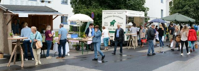 Der Bauernmarkt in Scharnstein.  | Foto: W. Schlager