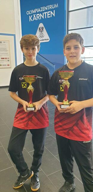 Die beiden Nachwuchsspieler Dominik und Levente überzeugten beim WIN-Turnier in Kärnten. | Foto: Piotr Chmielak