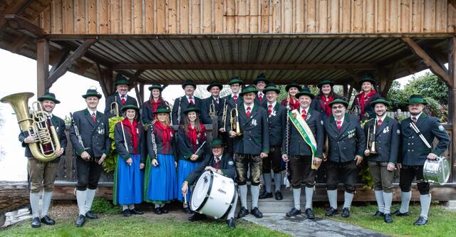Die jubilierende Ortsmusikkapelle St. Martin feiert heuer ihr 150-jähriges Bestehen. | Foto: Alice Melzer