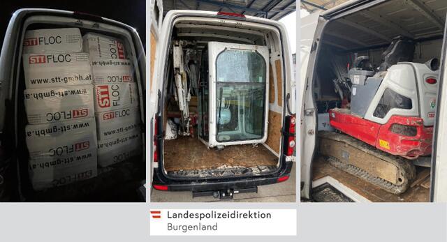 13 Bagger, Baumaschinen, Anhänger und Werkzeuge stahl eine 7-köpfige Täterbande aus Serbien. Gesamtschaden rund eine halbe Million Euro. | Foto: Polizei
