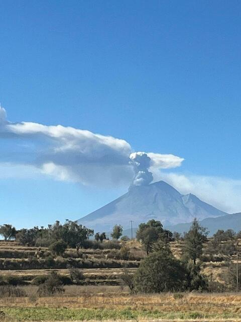 Der Popocatepetl war wieder aktiv. | Foto: privat