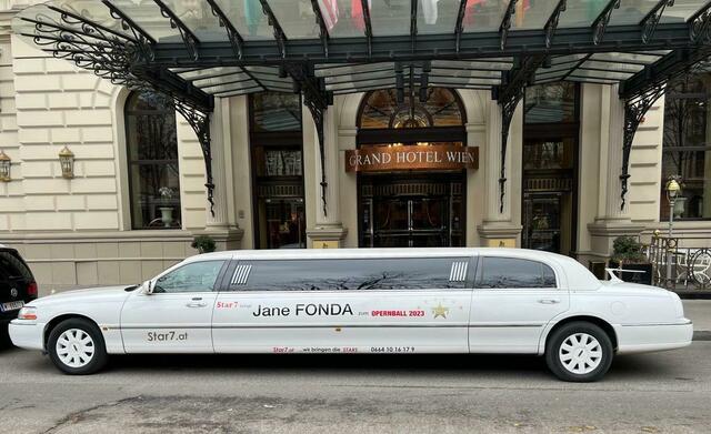 Die weiße Limousine mit ihrem Namen als Schriftzug blieb ohne Fahrgäste.  | Foto: privat