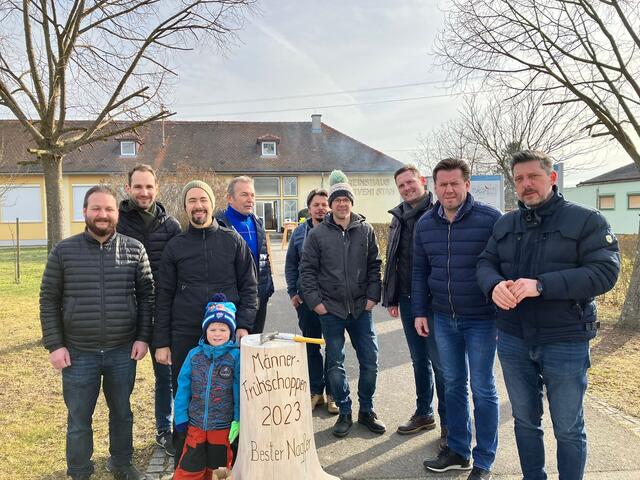 Die ÖVP Schandorf mit Bürgermeister Bernhard Herics (2.v.r.) veranstaltete zum zweiten Mal einen Männerfrühschoppen. | Foto: ÖVP Schandorf