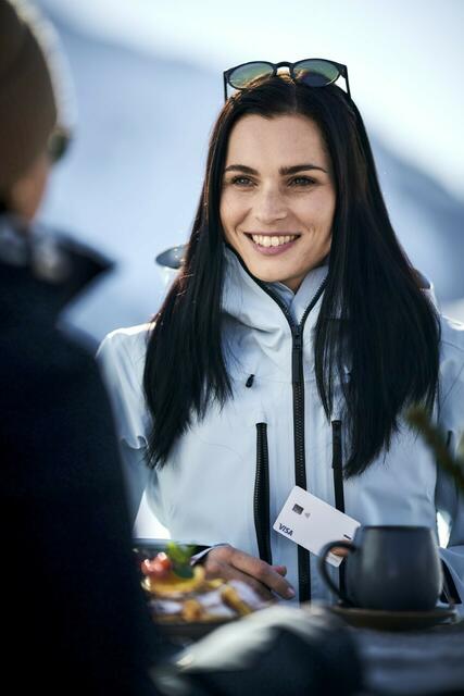 Anna Veith hatte beim Shooting sichtlich Spaß. | Foto: VISA/Stefan Leitner