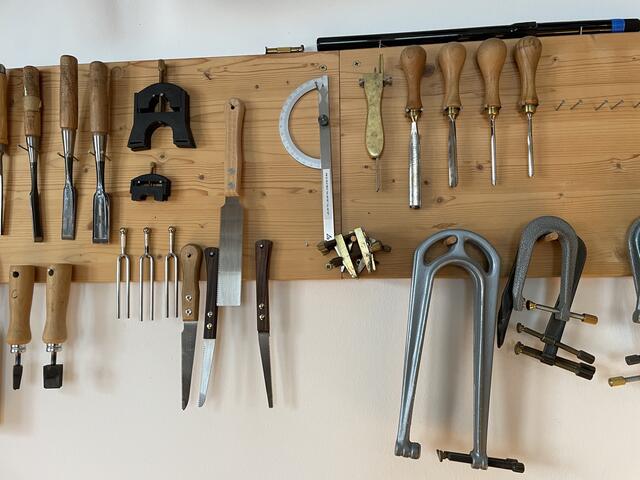 Das Werkzeug der Handwerkerinnen.  | Foto: Miriam Al Kafur