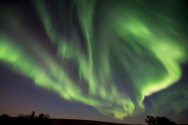Die Nordlichter in Island. | Foto: Wolfgang Kunstmann