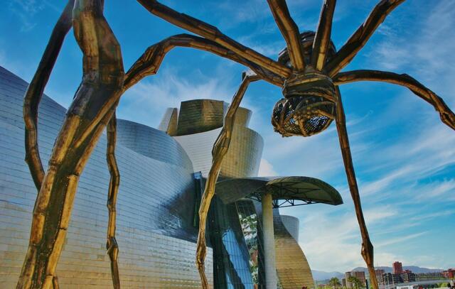 Eine interessante Ansicht des Guggenheim Museums in Bilbao | Foto: Peter Löwenstein