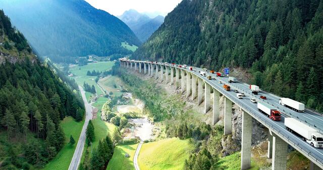 Die Luegbrücke neu nach der Sanierung | Foto: Visualisierung DI LA Achhorner