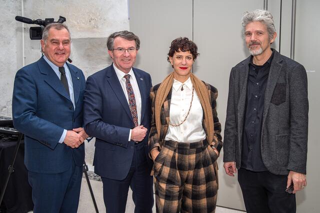  LAbg. Stadtrat Franz Dinhobl, Kulturstadtrat Franz Piribauer, Künstlerische Leiterin Anna Maria Krassnigg und Kaufmännischer Leiter Christian Mair. | Foto: R. Wehrl